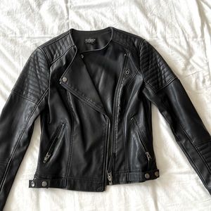 Topshop faux leather jacket
